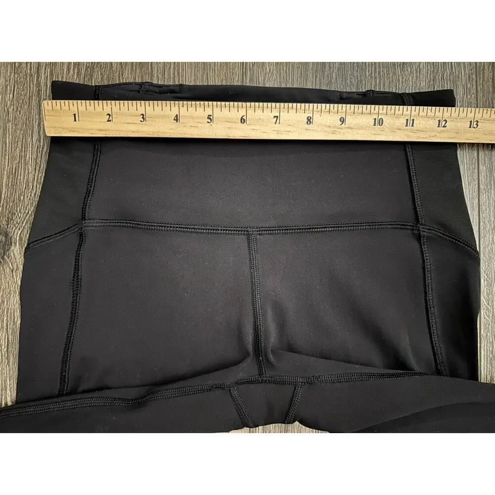 Lululemon Bandha Crop Leggings Women’s Size 4 Black Athleisure Minimalist